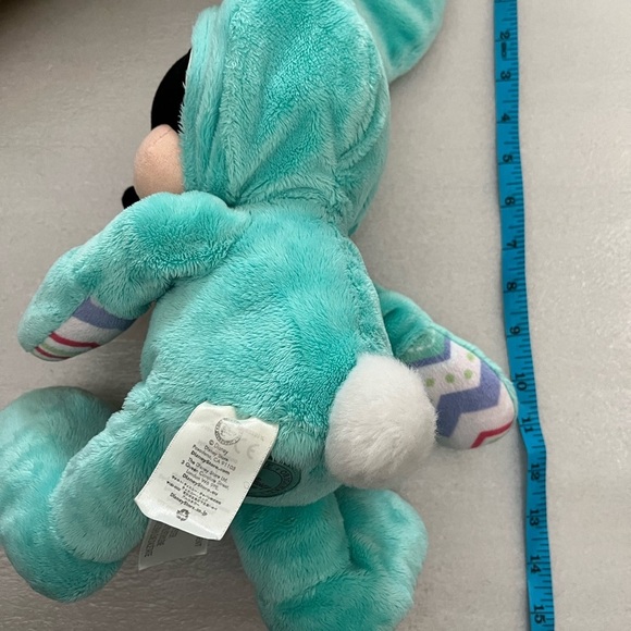 Mickey Mouse Blue Easter Egg Bunny Stuffed Animal Disney Store Exclusive 16” - Picture 5 of 5